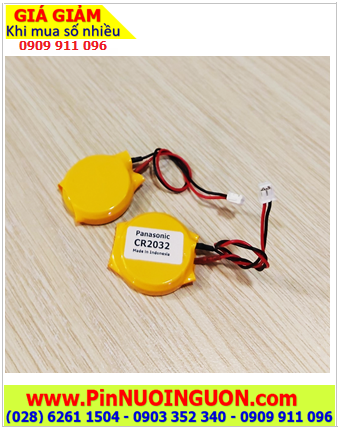 CMOS CR2032; Pin CMOS 3v lithium Maxell CR2032 (Made in Japan) (Loại có zắc cắm như hình)